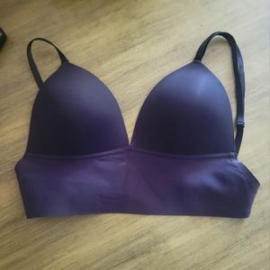 Zekeylin Low Back Bras-Wireless Triangle Bralette Low Cut Plunge Open Back  XXL